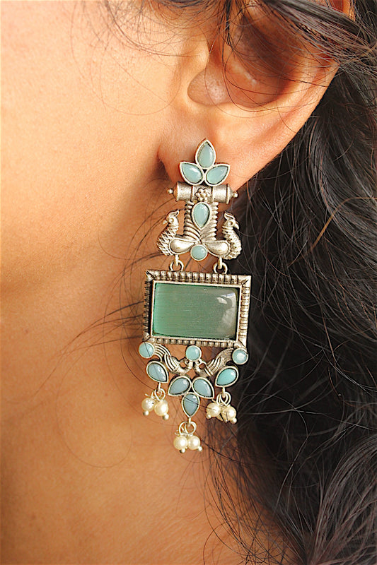 Peacock Bloom Earrings